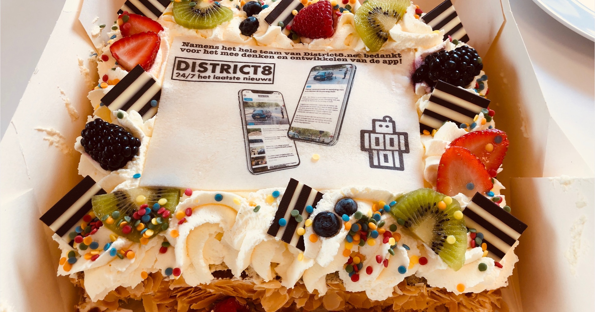 Lancering District8 apps - In samenwerking met District8 hebben we de Android en iOS app voor deze nieuwssite gemaakt. Een tevreden klant!