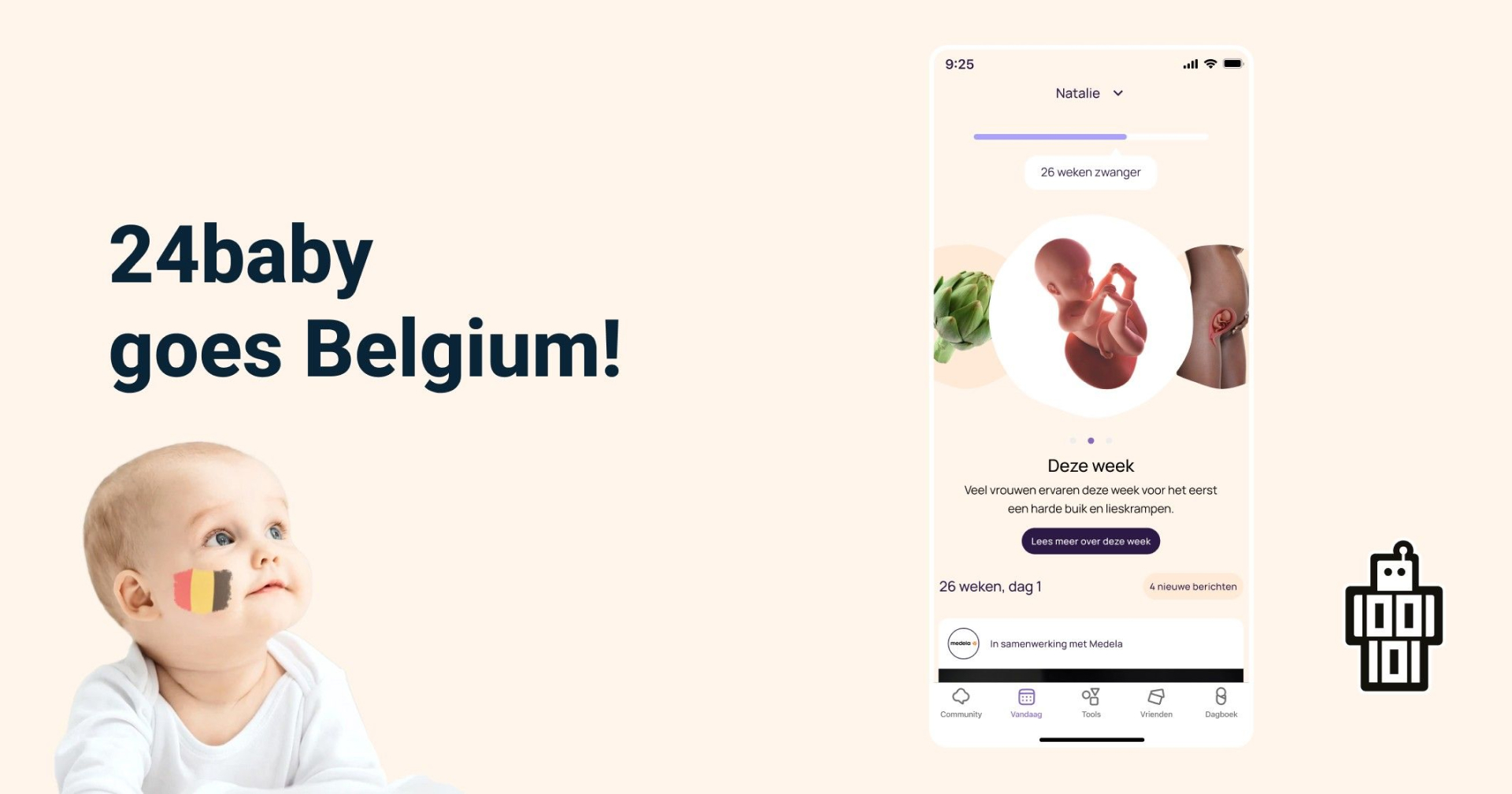 24baby goes to Belgium! - 24baby launches app especially for Belgium!