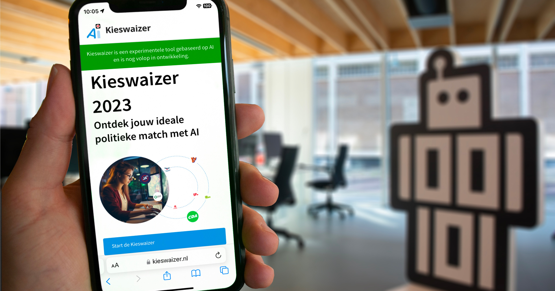 AI Voting Advice: Kieswaizer is Live! - Kieswaizer: your political AI matchmaker! Discover which parties align best with your preferences for the upcoming elections in the Netherlands.